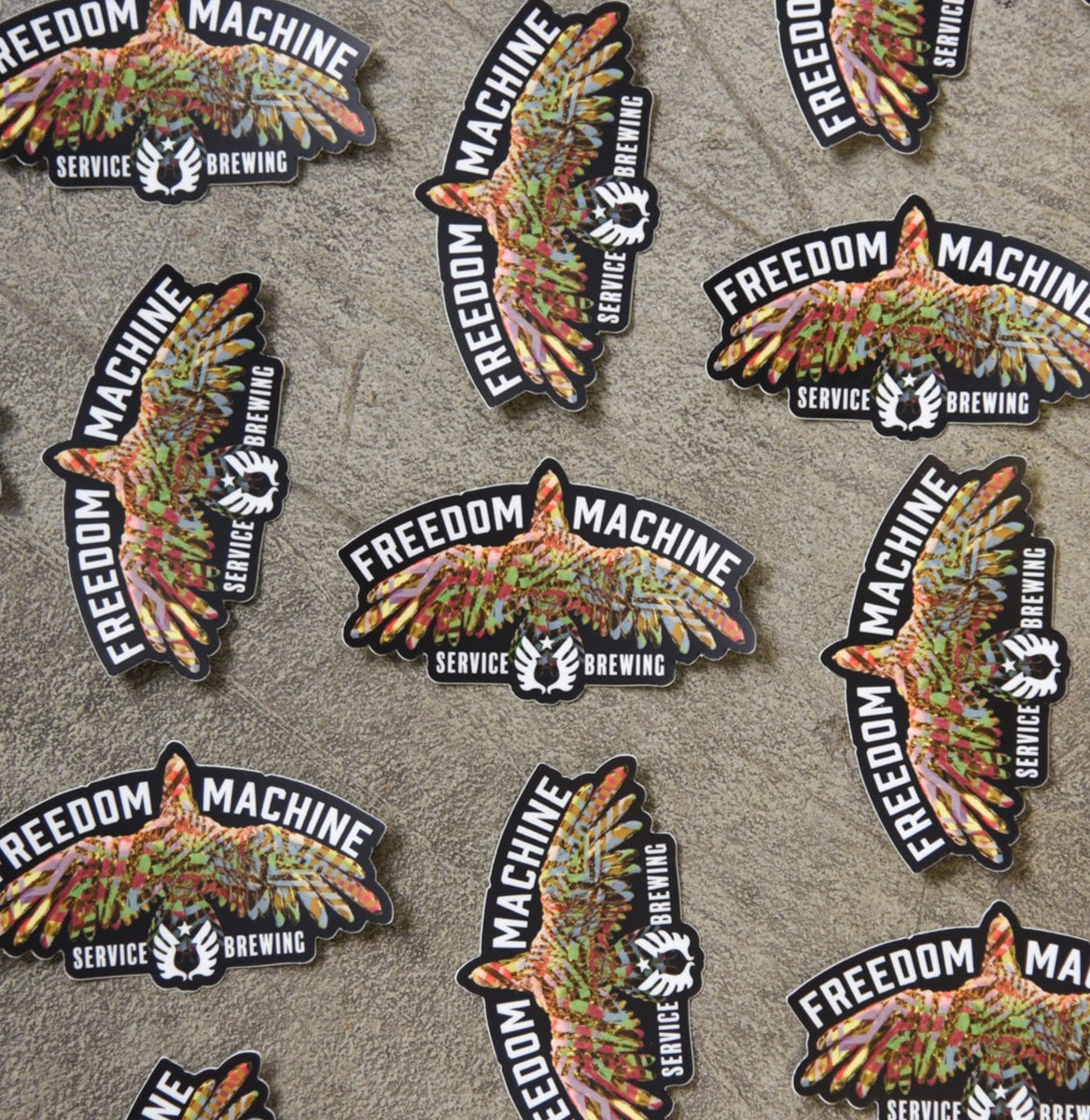 Freedom Machine Sticker – Service Brewing Company